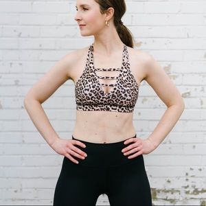 NWT leopard grid bra size XL